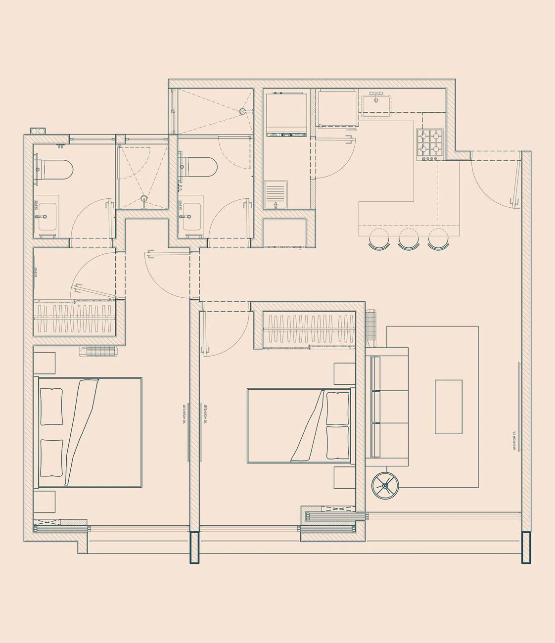 Planta arquitectónica del modelo Tabachín